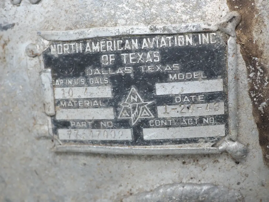 WW2 1943 Harvard T-6 Oil Tank Image 1++