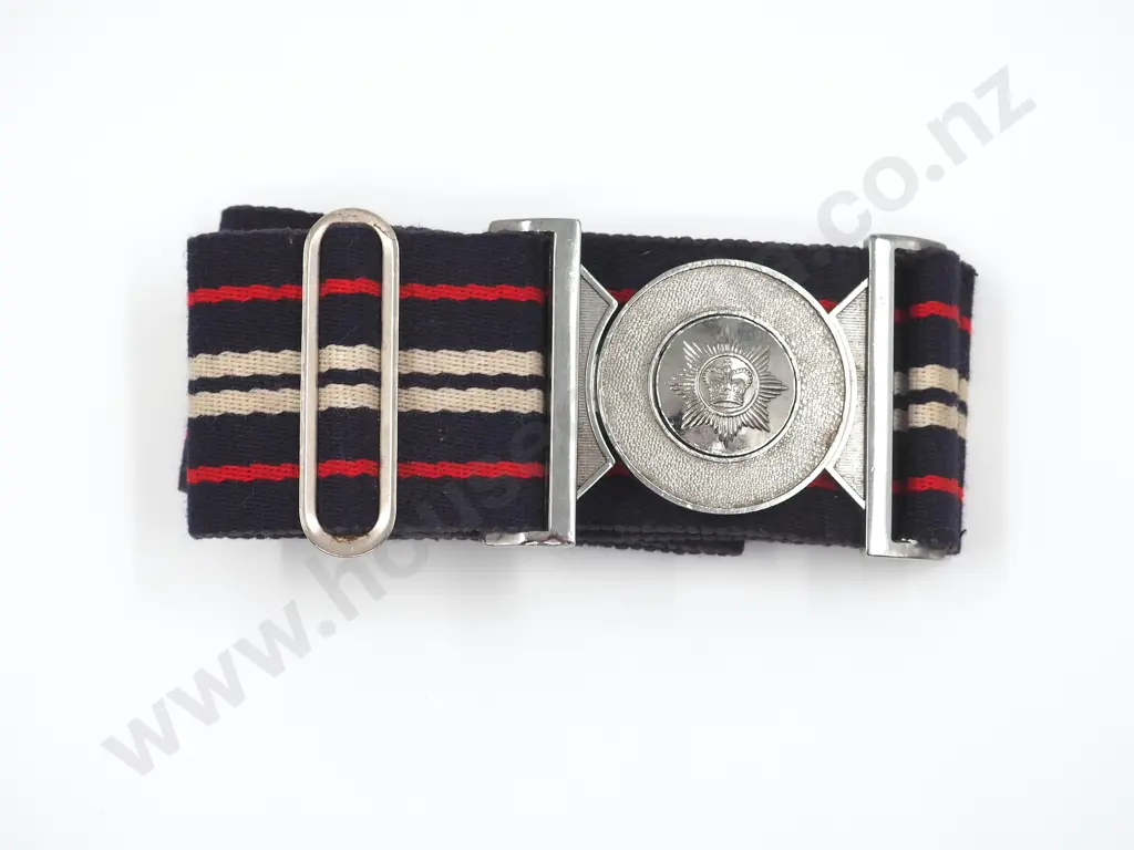 New Zealand Transport Corp Regimental Belt w Locket Buckle Image 1++