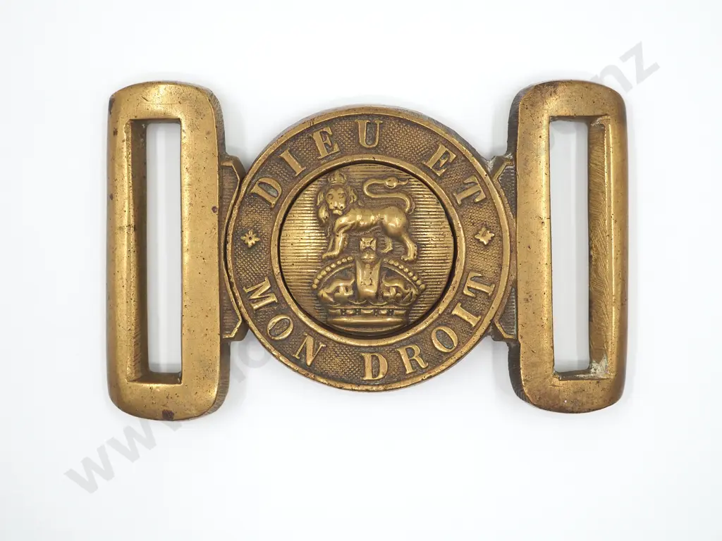 New Zealand WW1 Brass Locket Belt Buckle  Image 1++