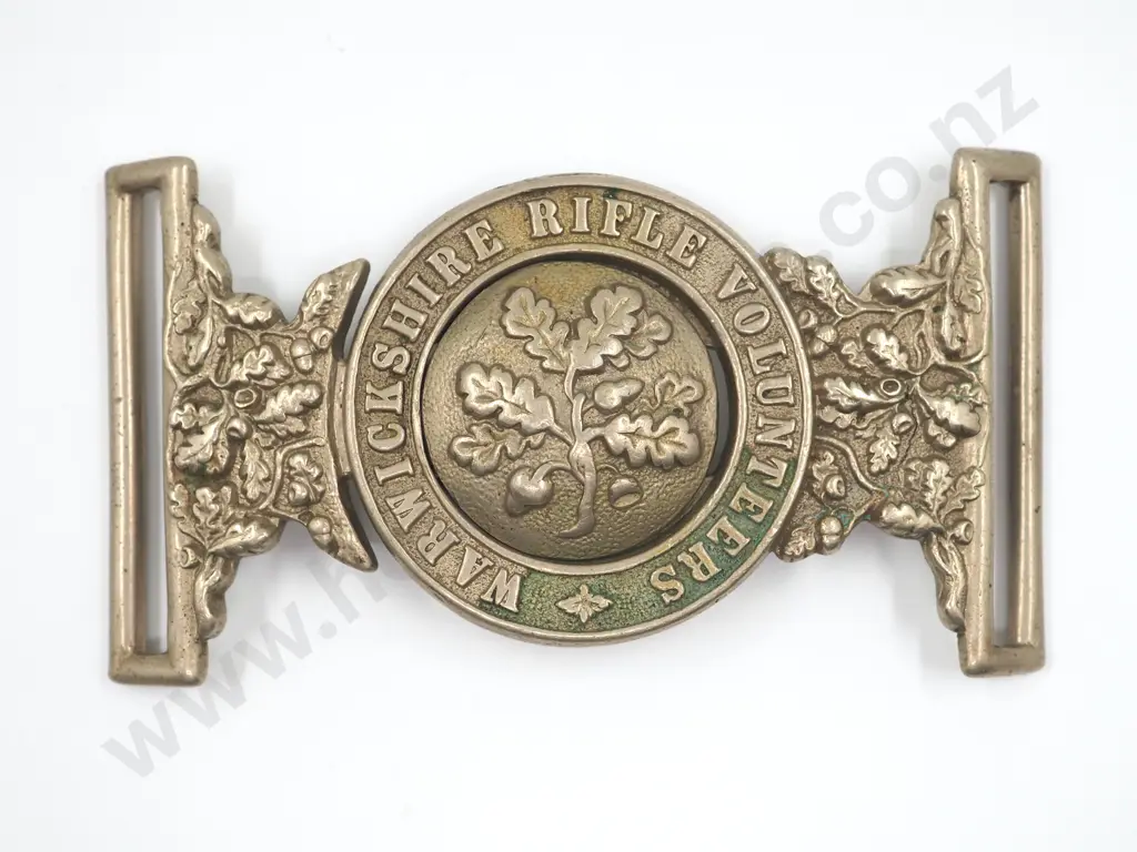 Warwickshire Rifle Volunteers Cast Belt Buckle  Image 1++
