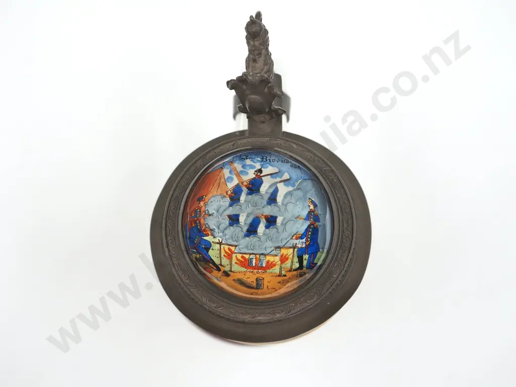 Imperial German Reservists Stein, 5th Bavarian infantry Regiment w Rare Prism Top 1901-1903 Image 1++