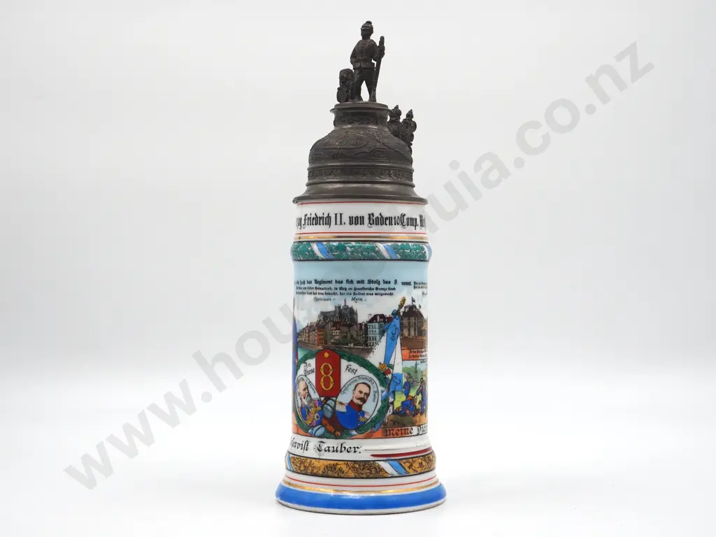 Imperial German Bavarian 8th Infantry Regimental Stein 1907/9 Image 1++