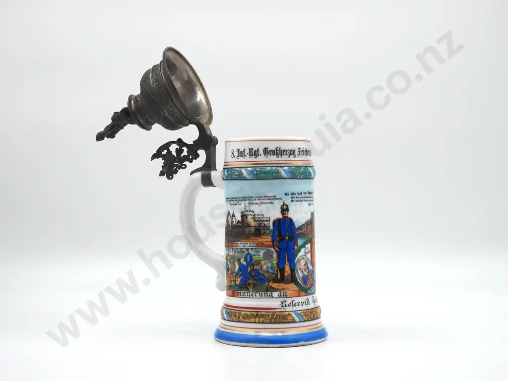Imperial German Bavarian 8th Infantry Regimental Stein 1907/9 Image 1++