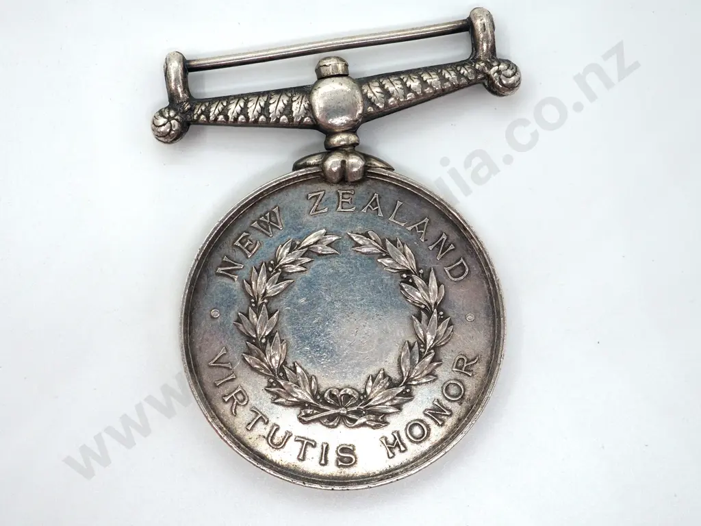 NZ War Medal (Undated) - George Tatton, Taranaki Volunteers Image 1++