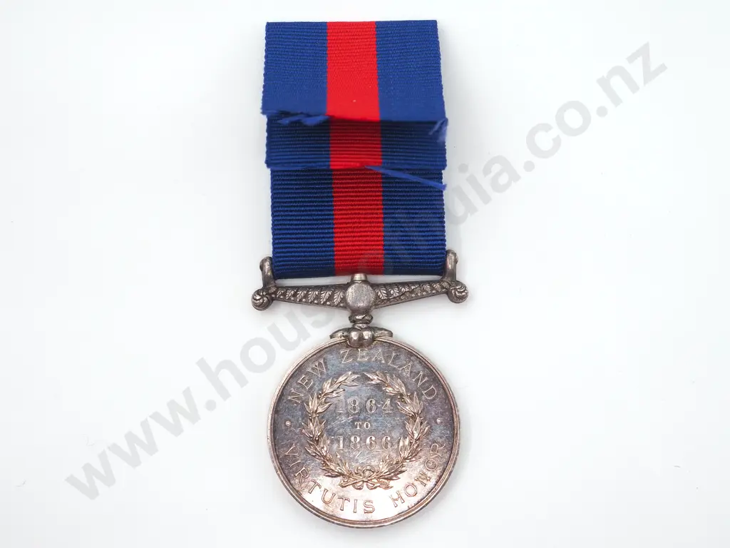 NZ War Medal (1864 - 1866) - 1235 John Scanlon, 12th Regt Image 1++