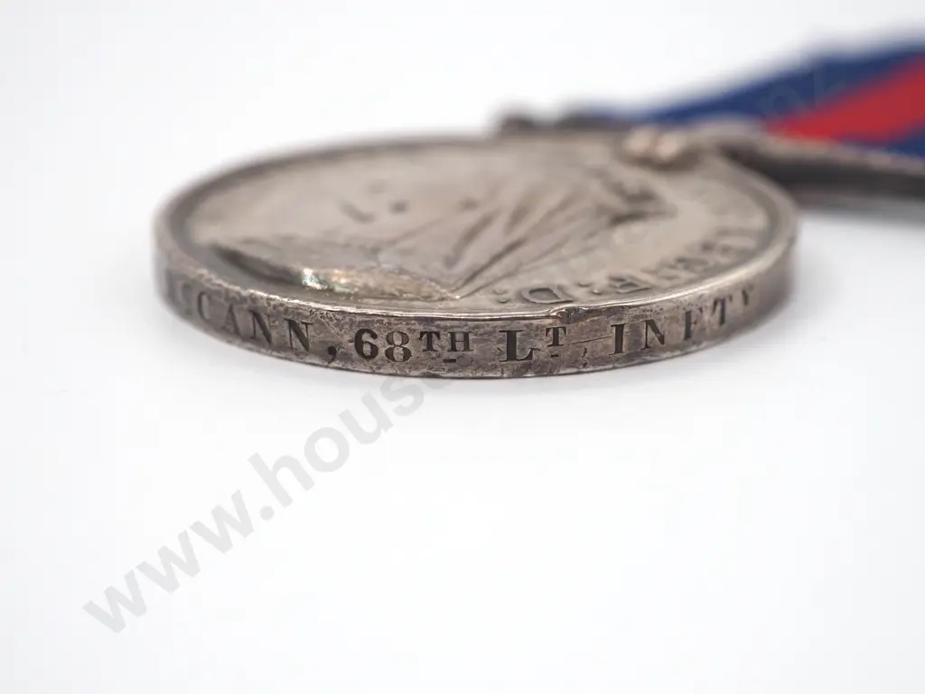 NZ War Medal (1864-1866) - 3798 John McCann, 68th Lt Infantry Image 1++