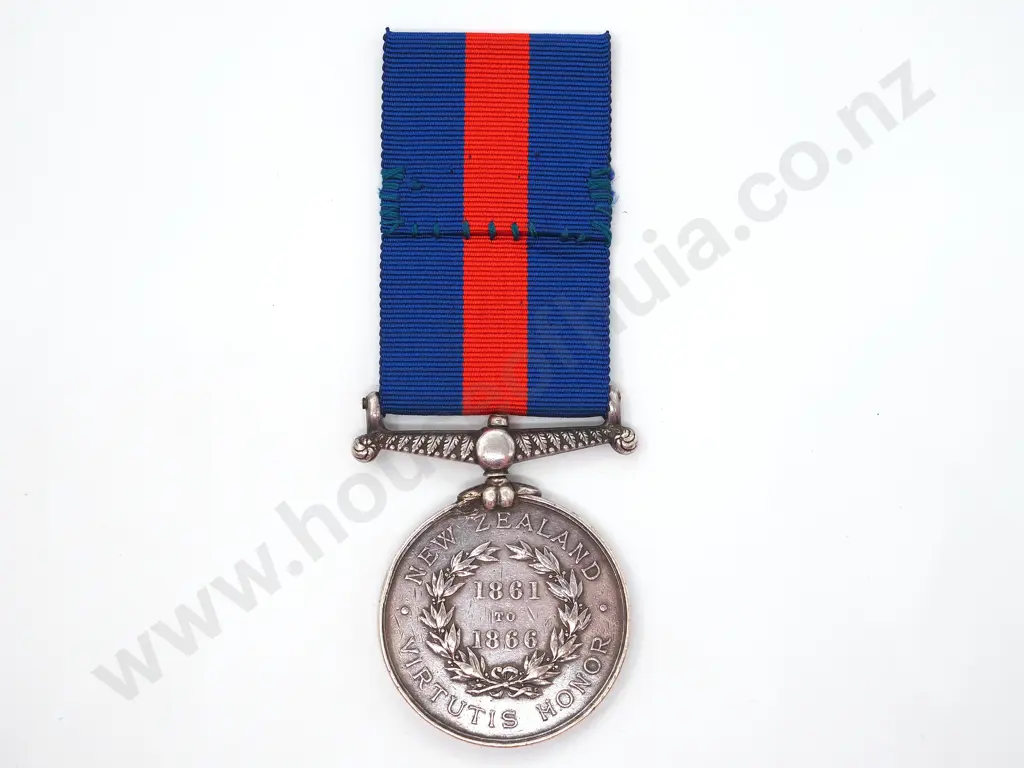 NZ War Medal (1861 - 1866) - 1351 William Brown, 14th Regt Image 1++