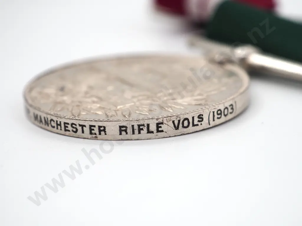 Long Service Medal Pair - Capt. J.E. Barltrop, Manchester Rifle Vols. Image 1++