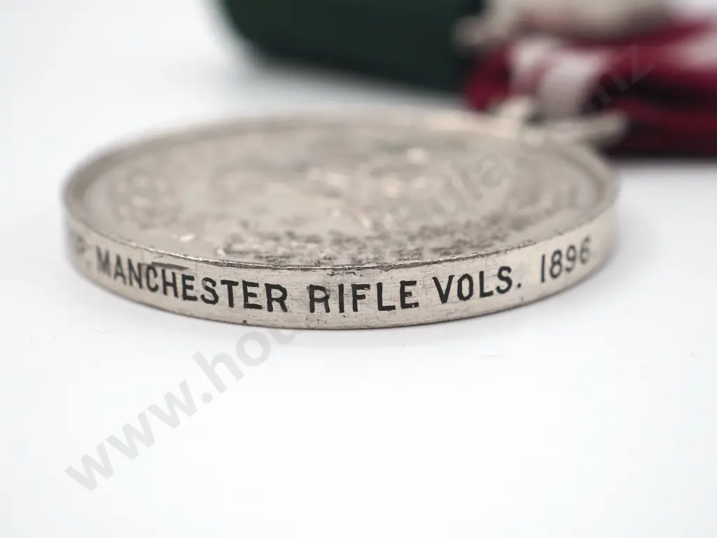 Long Service Medal Pair - Capt. J.E. Barltrop, Manchester Rifle Vols. Image 1++