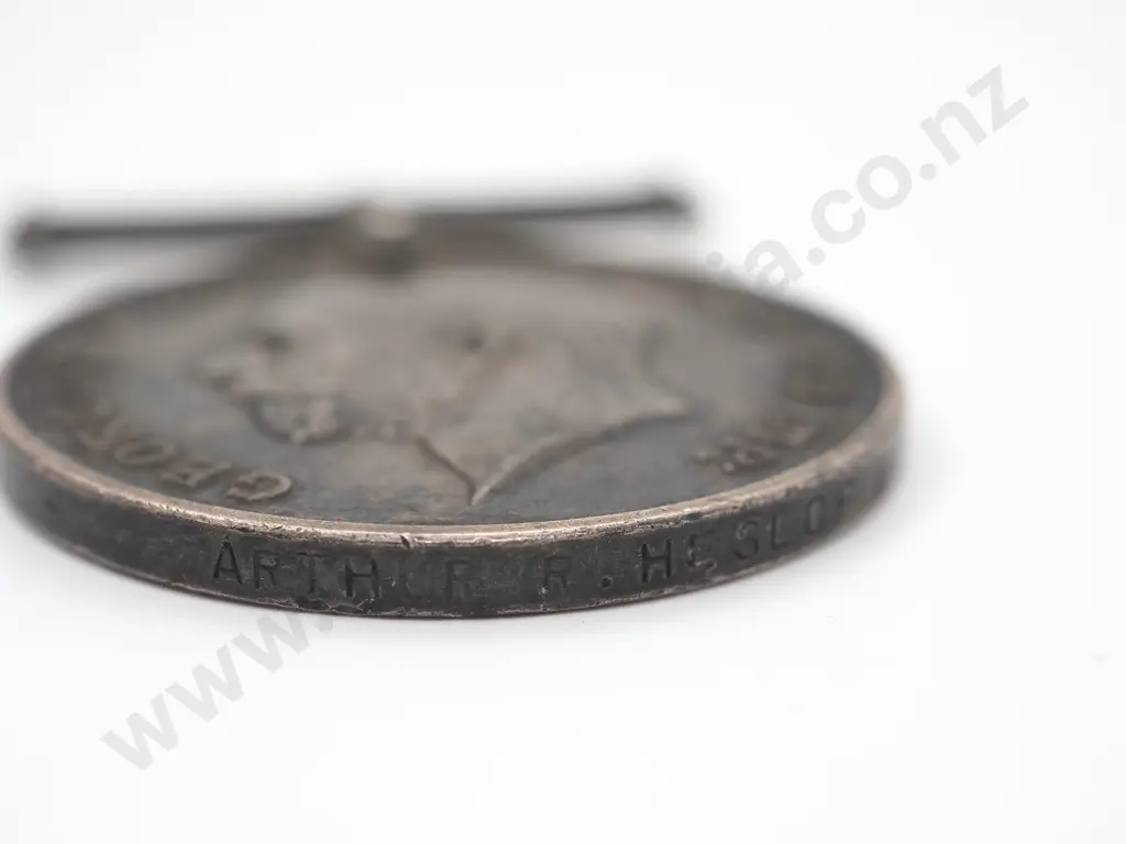British War Medal - Arthur Heslop, UK Mercantile Marine Image 1++