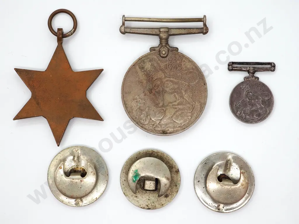 WW2 Medals, Minitature, & King's Badge for Loyal Service Image 1++