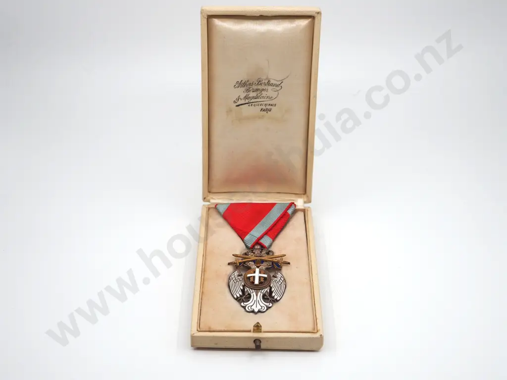 Serbian Order of the White Eagle, IV Class with Swords Image 1++