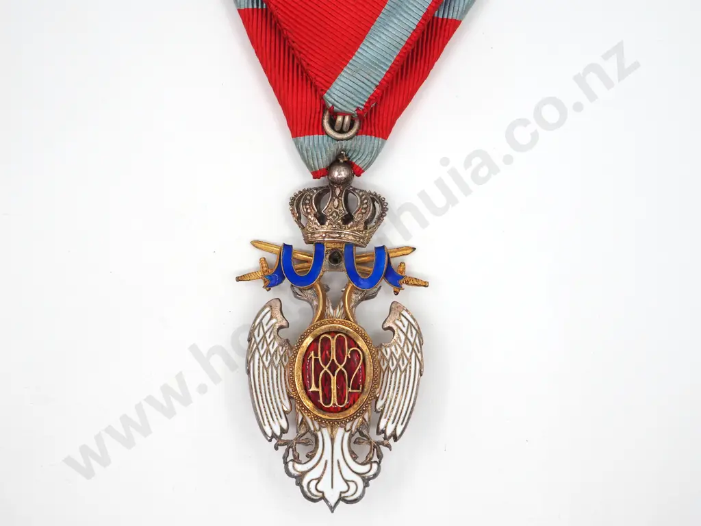 Serbian Order of the White Eagle, IV Class with Swords Image 1++