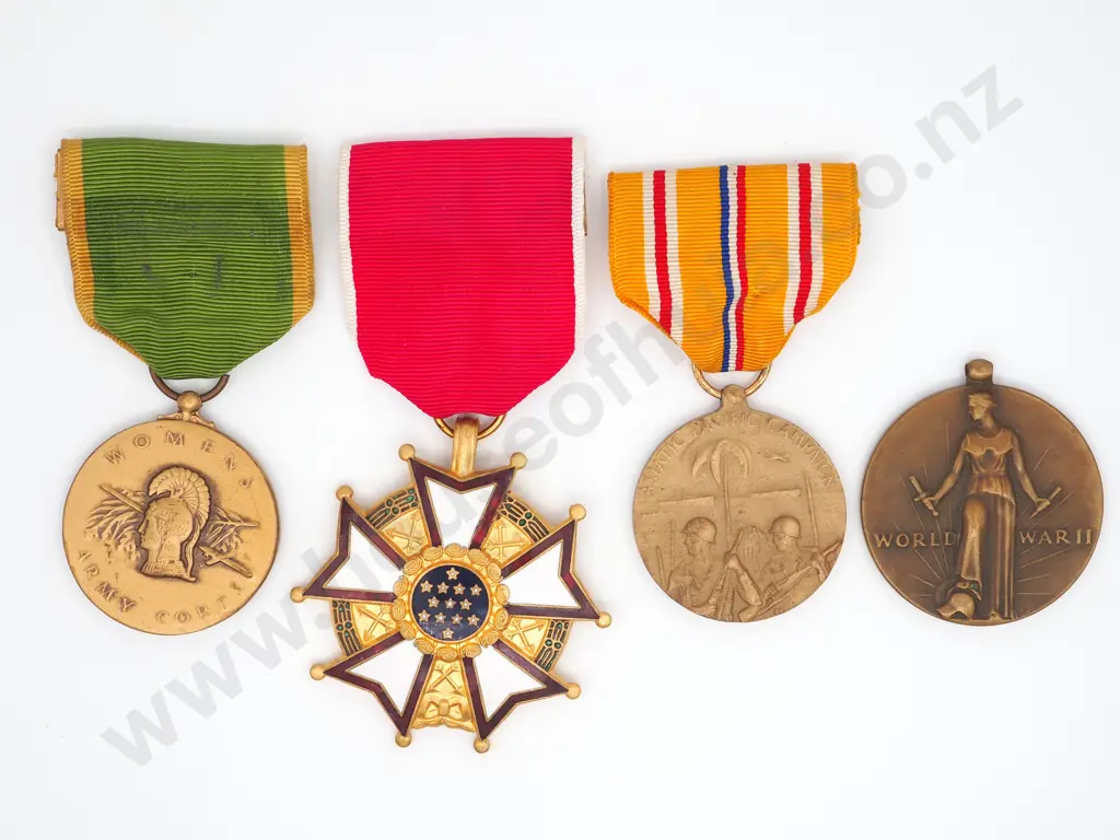 Four American Military Medals Image 1++