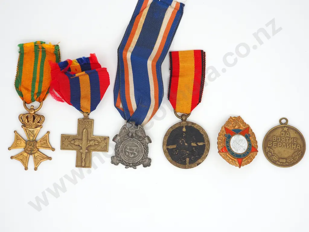 Five European Medals & One Badge Image 1++