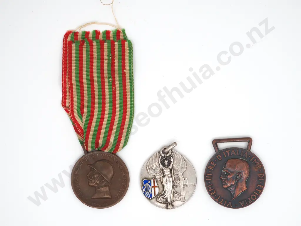 Three World War Two Period Italian Medals Image 1++