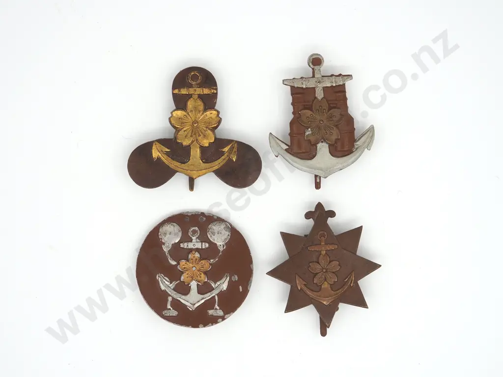 Four Japanese Naval Badges: One A/F Image 1++
