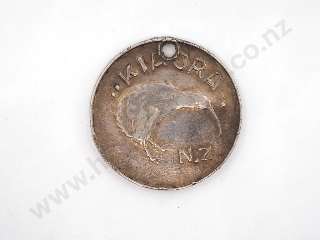 WW2 New Zealand Silver Kiwi Dog Tag to Private H K Peita, Māori Depot, Middle East Forces Image 1++