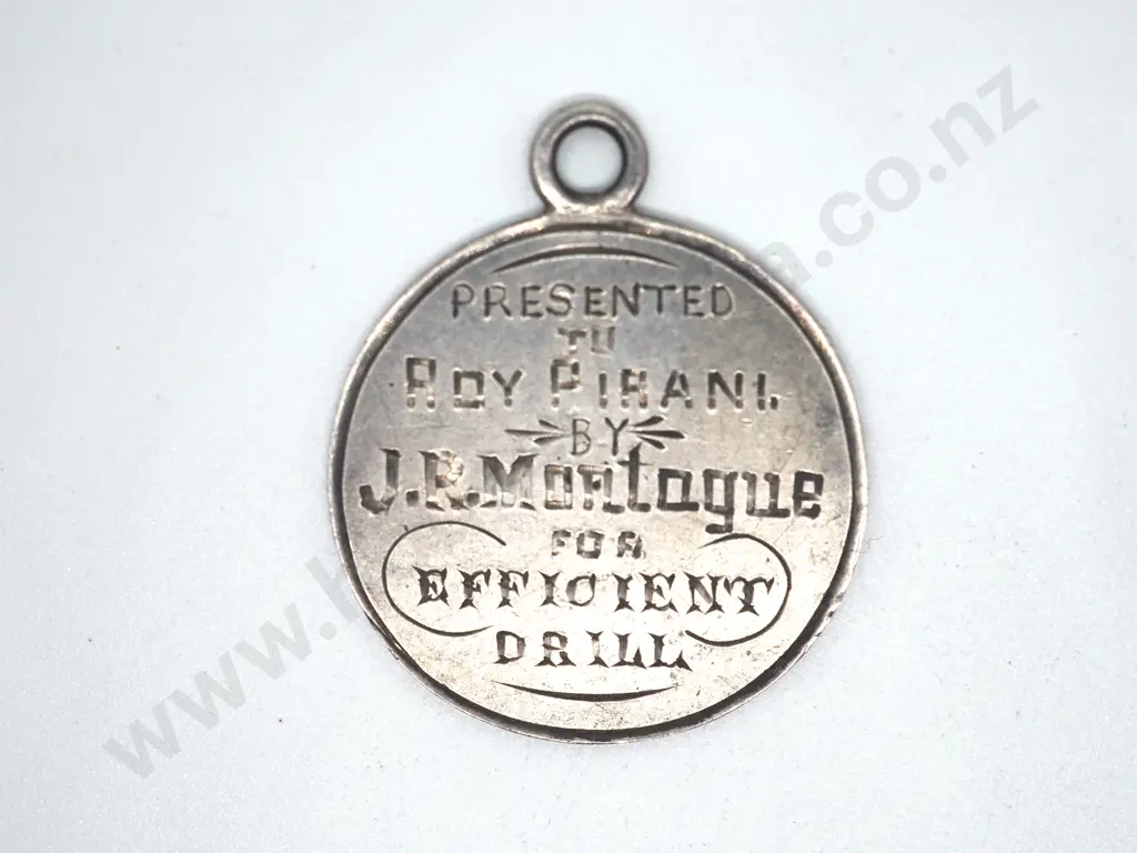 Transvaal War 1900 Sterling Silver Award Fob Image 1++