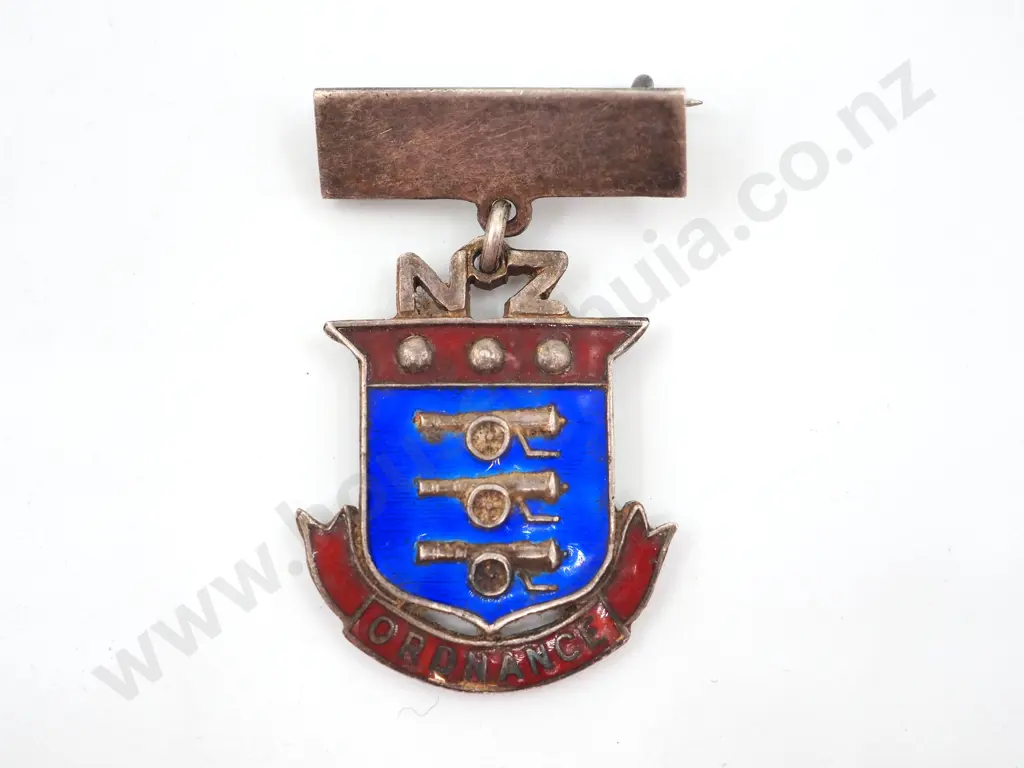 Serling Silver NZ Ordanance Pin Image 1++