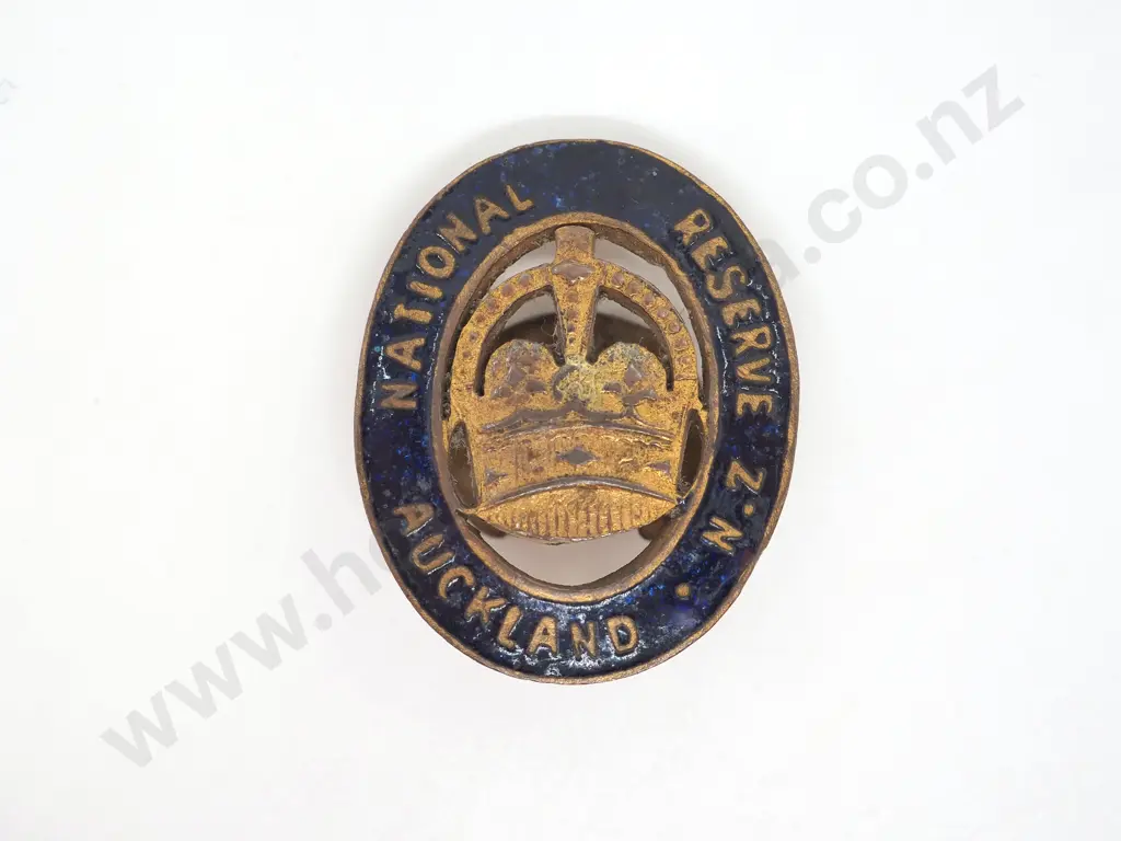 Early Reuben Watts Made National Reserve Badge Image 1++