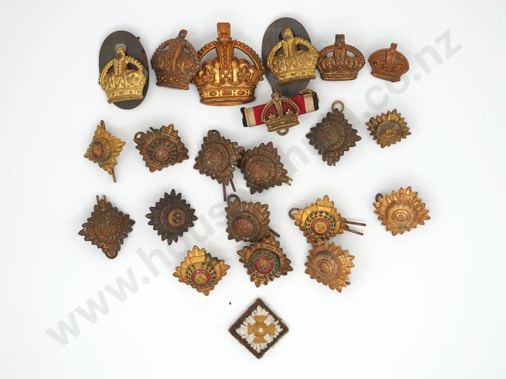 Bulk Lot of WW2 Rank Pips & Crowns Image 1++