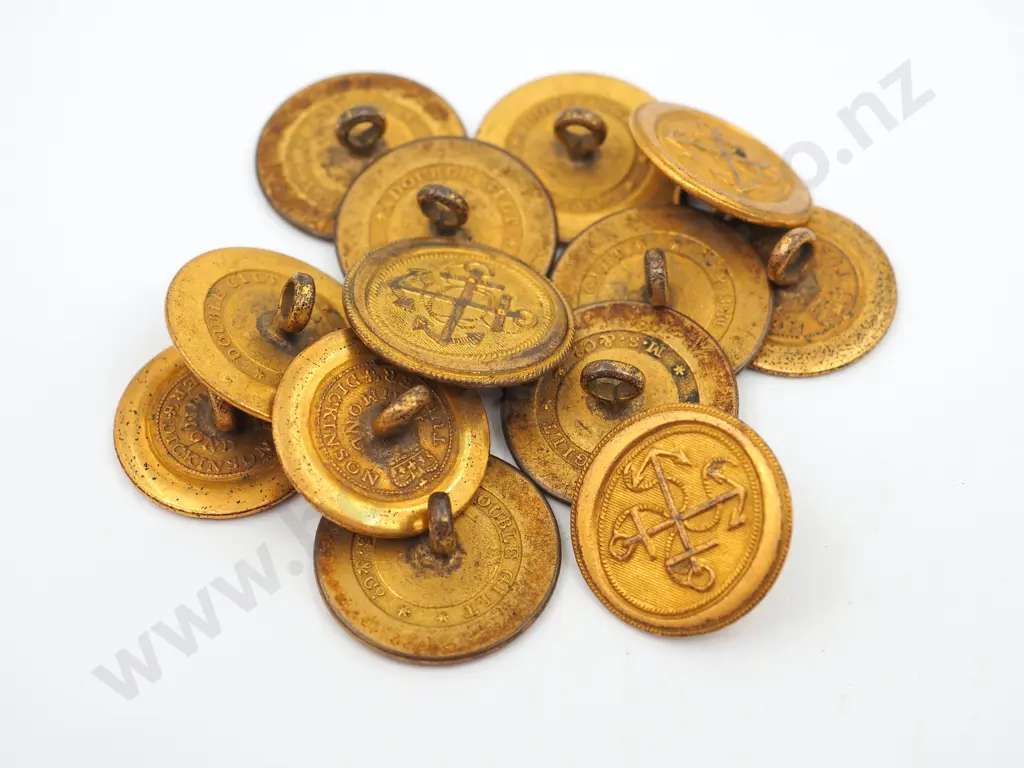 Lot of 13 English Made Naval Buttons Image 1++