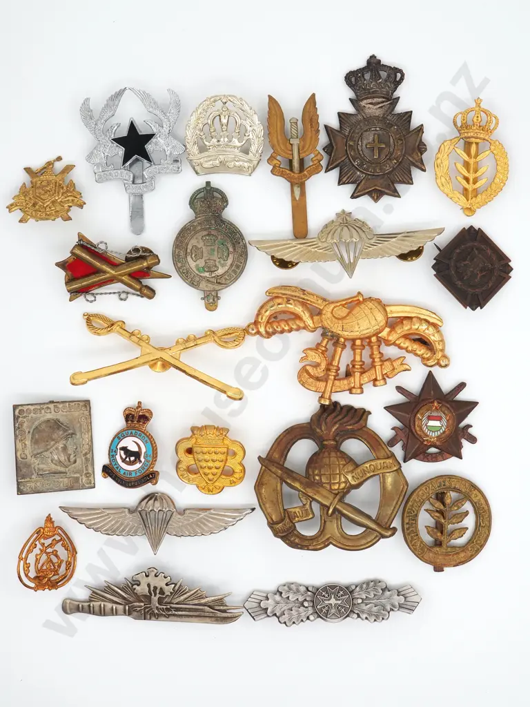 Large Lot of World Military Badges Image 1++