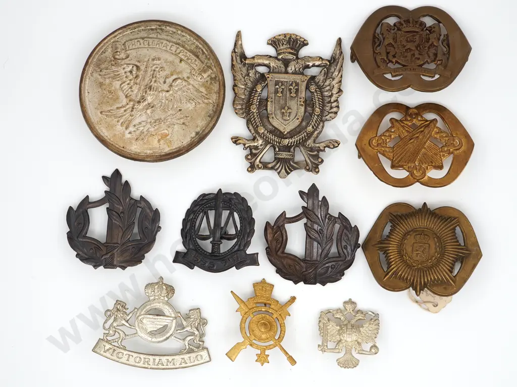 Mixed Lot of World Military Badges: Dutch, Belgian, Israel Image 1++