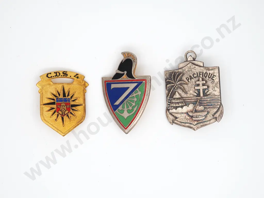 Three French Military Badges made by Andor Image 1++