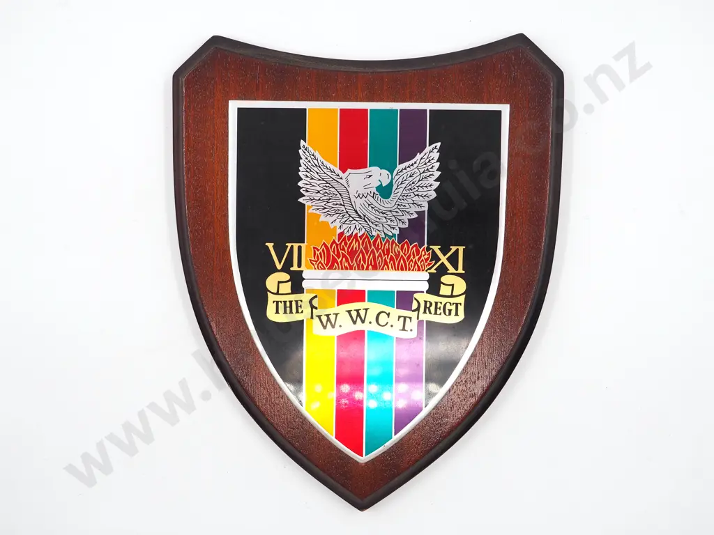 Wellington West Coast Regimental Wall Plaque  Image 1++