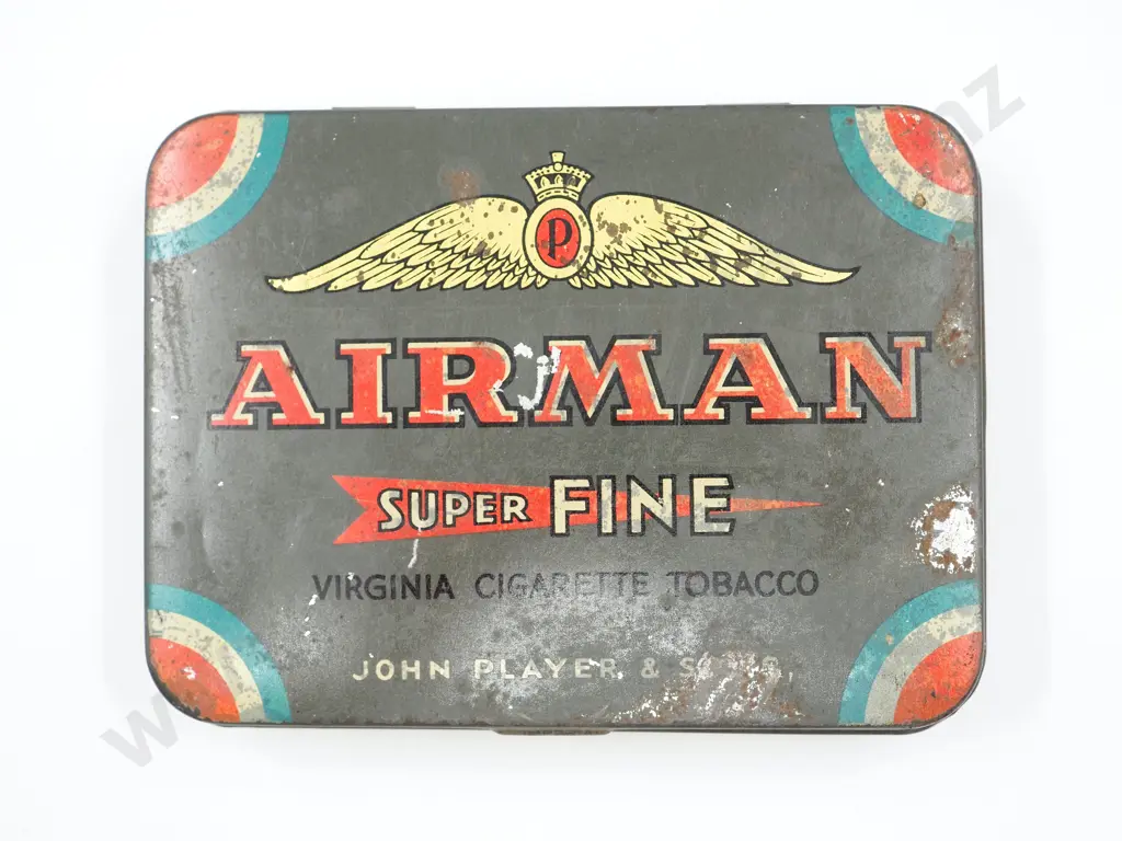 WW2 Airmen Tabacco Tin John Player & Sons, New Zealand Made  Image 1++