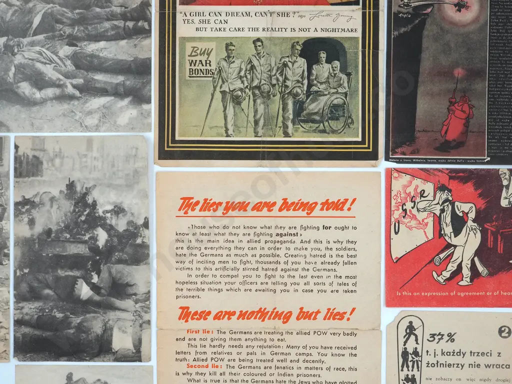 Large Lot of WW2 German Military Propaganda Printed Items Image 1++