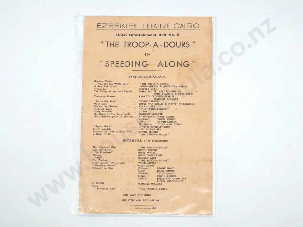 Three Items of Military Related Printed Ephemera Image 1++