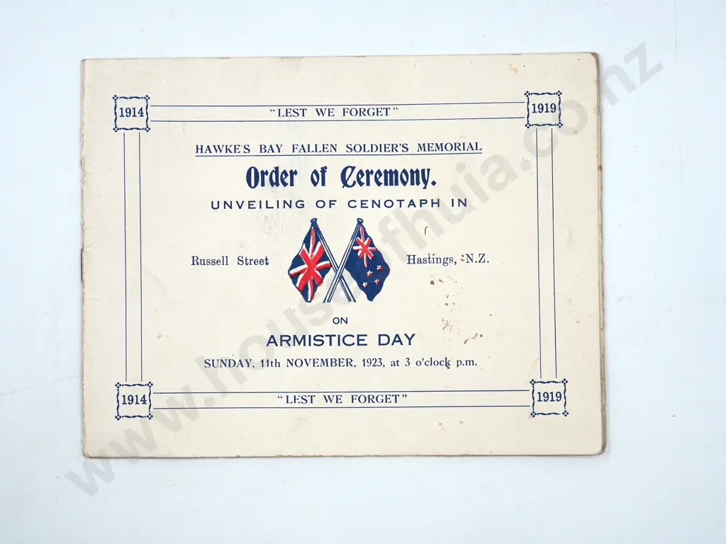 Three Items of Military Related Printed Ephemera Image 1++