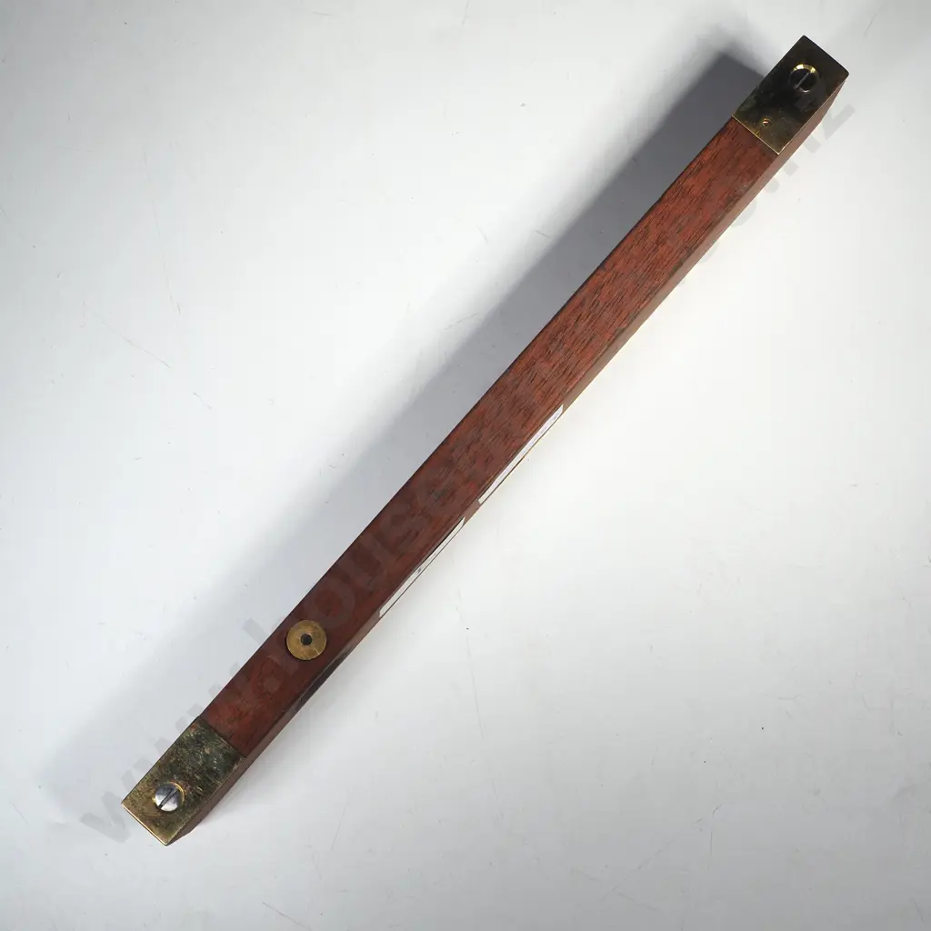 Vintage Mahogany  & Brass Spirit Level by J Rabone & Sons Image 1++