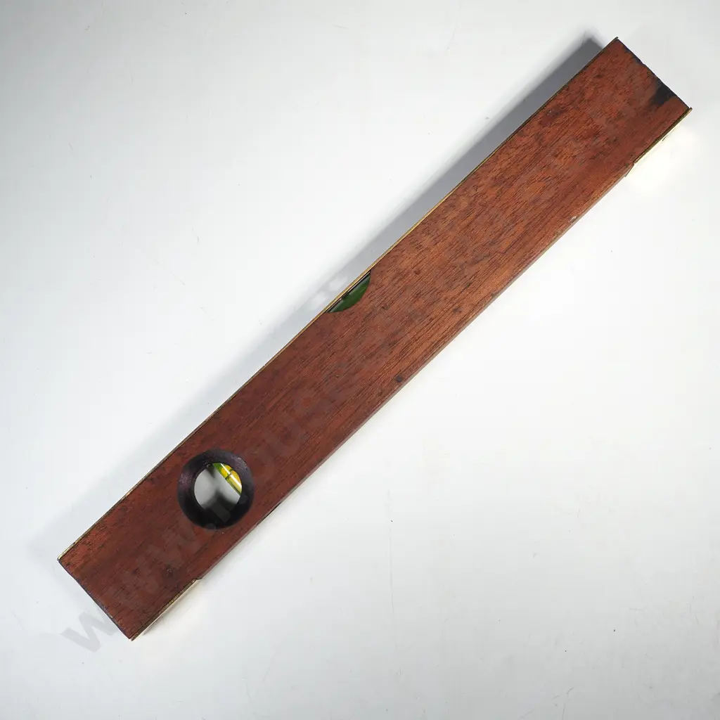 Vintage Mahogany  & Brass Spirit Level by J Rabone & Sons Image 1++