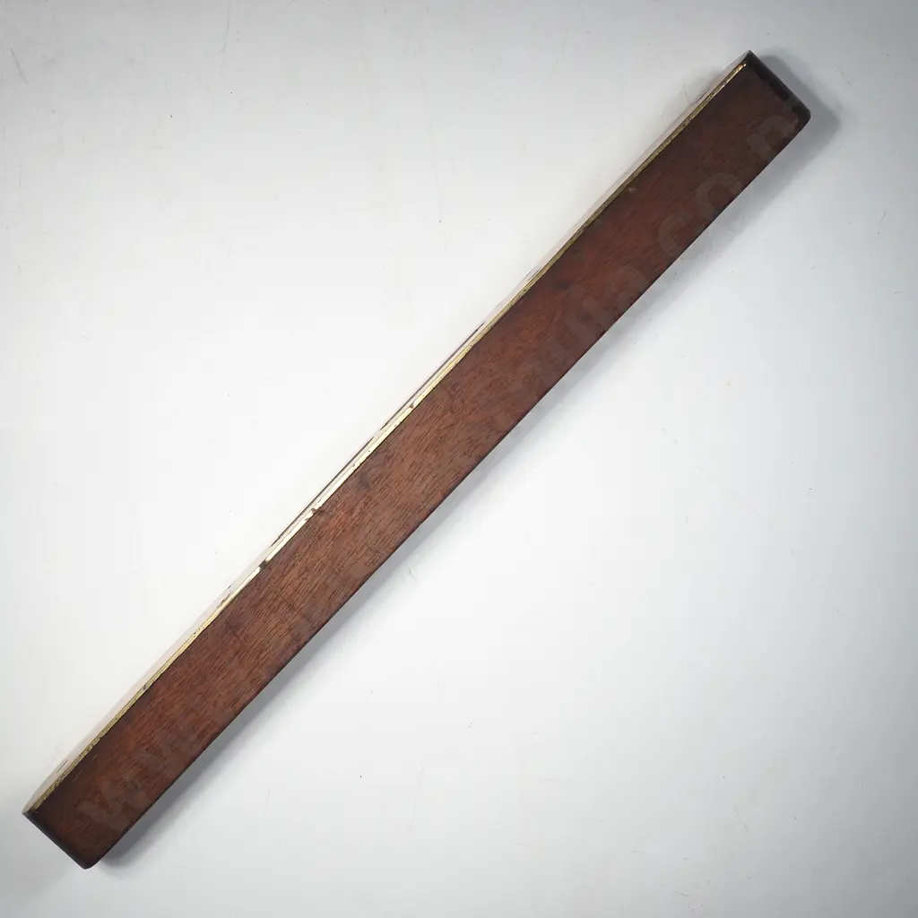 Vintage Mahogany & Brass Spirt Level  Protected by Two Glass Windows, Image 1++