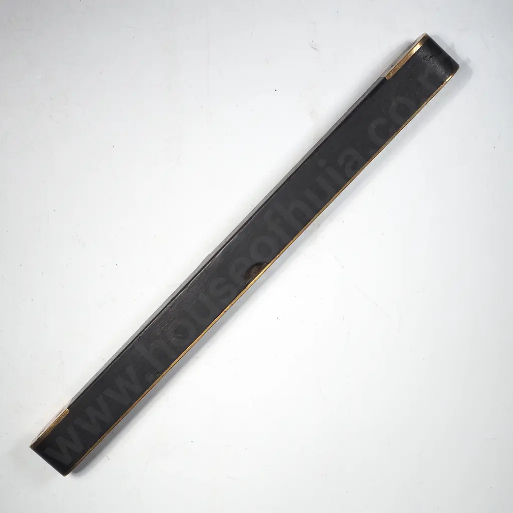 Brass Bound & Mahogany Pocket Spirit Level w Two Viewing Windows Image 1++