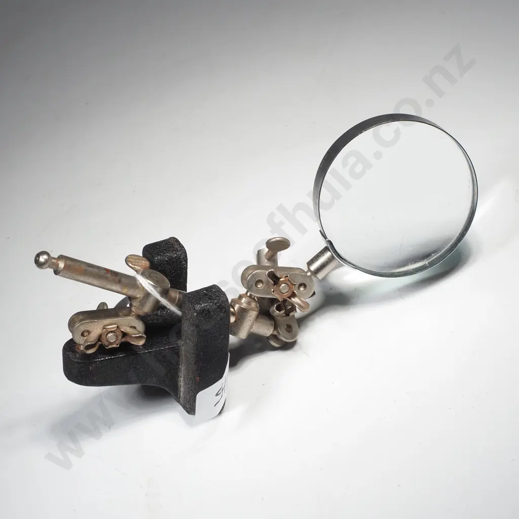 Hand Tool w Magnifying Glass & Alligator Clips, Commonly Used For Precision Work Image 1++