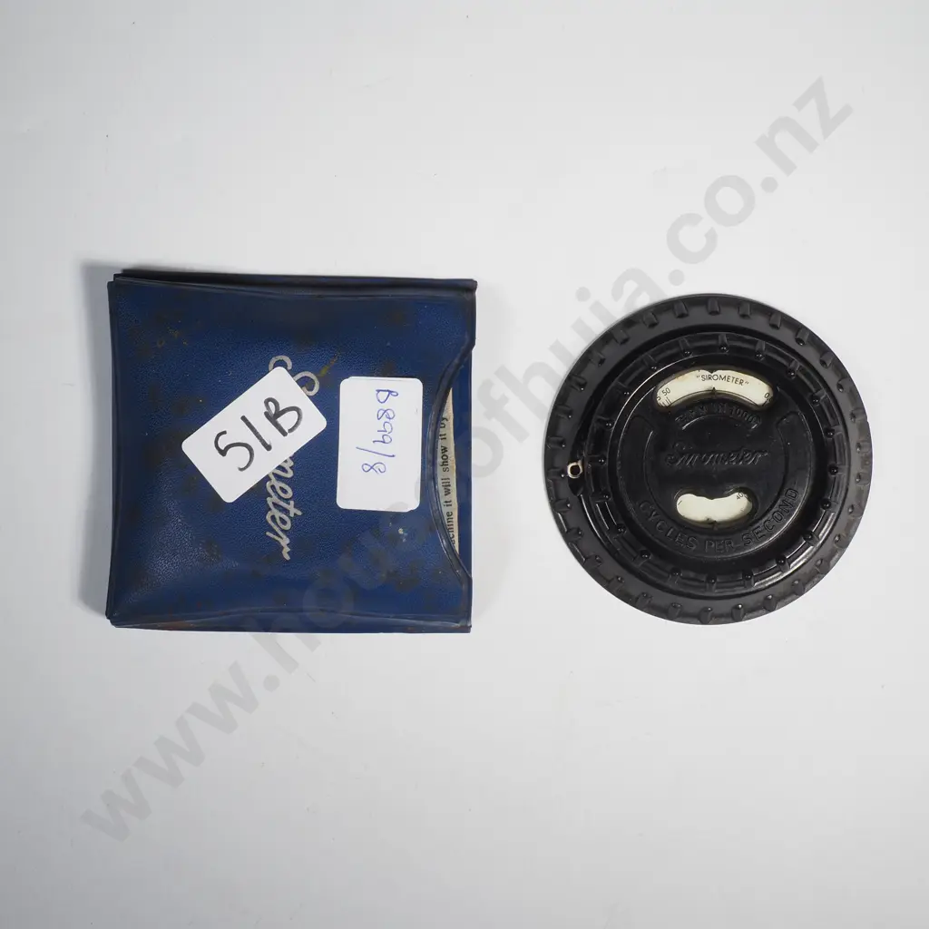 Bakelite Cased Trysit Sirometer (Also Known as the Briggs & Stratton 19200 Tachometer), in Original  Vinyl Case Image 1++