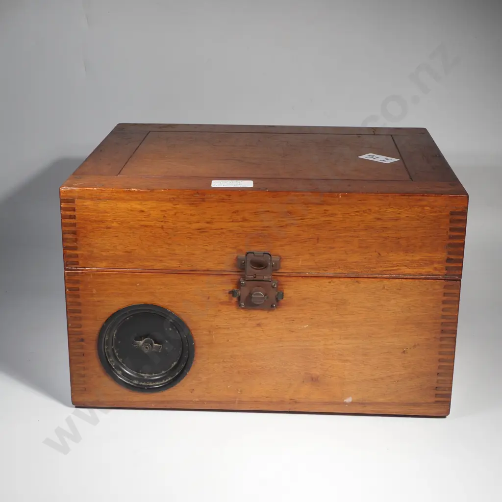 Vintage Wooden Box w a Collection of Assorted Ormolu Mounts Image 1++
