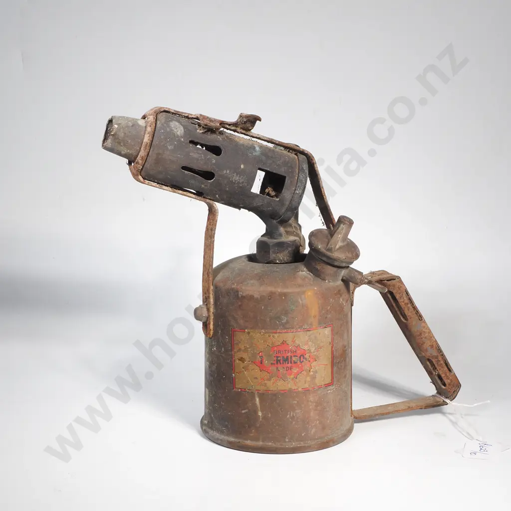Vintage Brass Burmos Metal Blow Torch or Blow Lamp Image 1++
