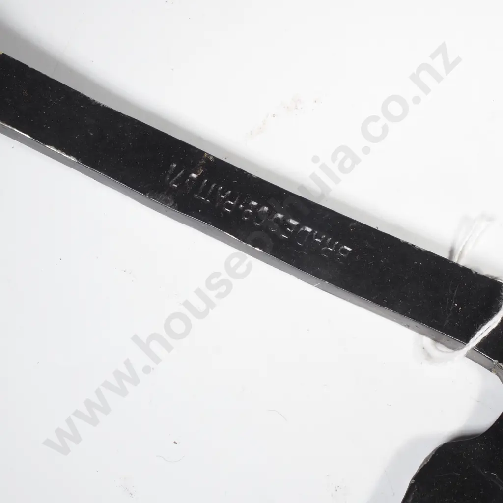 Antique 'Brades & Co'  Agricultural Hay Knife Or Silage Saw w Wooden Handles Patent No.71 Image 1++