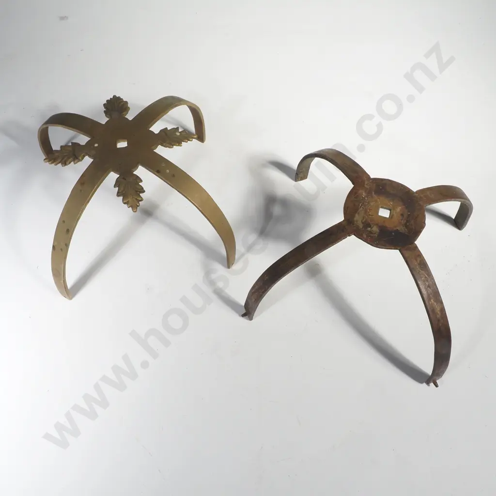 Large Box Containing Lantern Clock Components including Part Clock w Brass Dial & Various Gears & Escapement Parts Image 1++