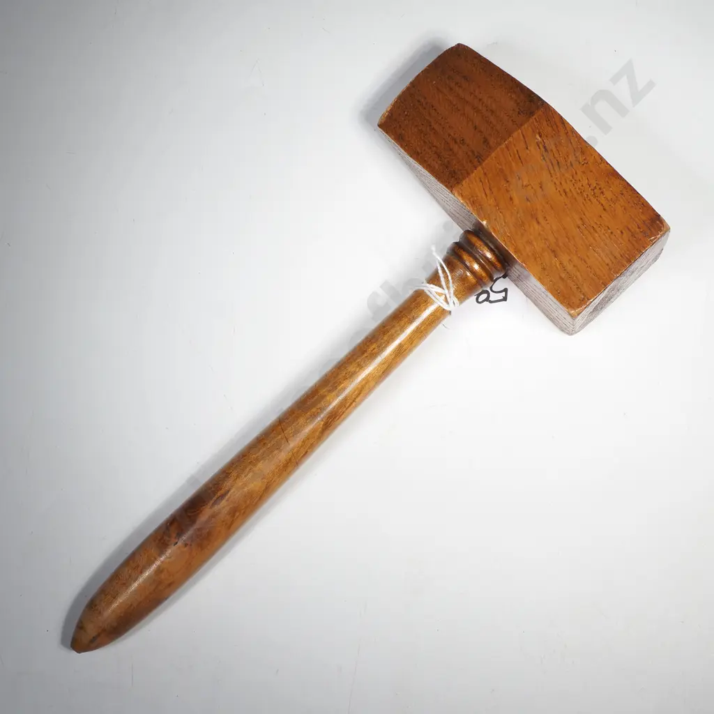 Vintage Oak Wooden Gavel Or Mallet Image 1++