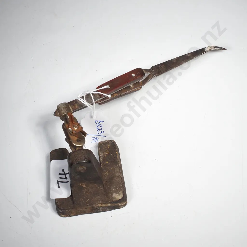 Specialised Vintage Watchmakers or Jewellers Tool, Possibly a 'Third Hand' Soldering Tweezer Base Image 1++