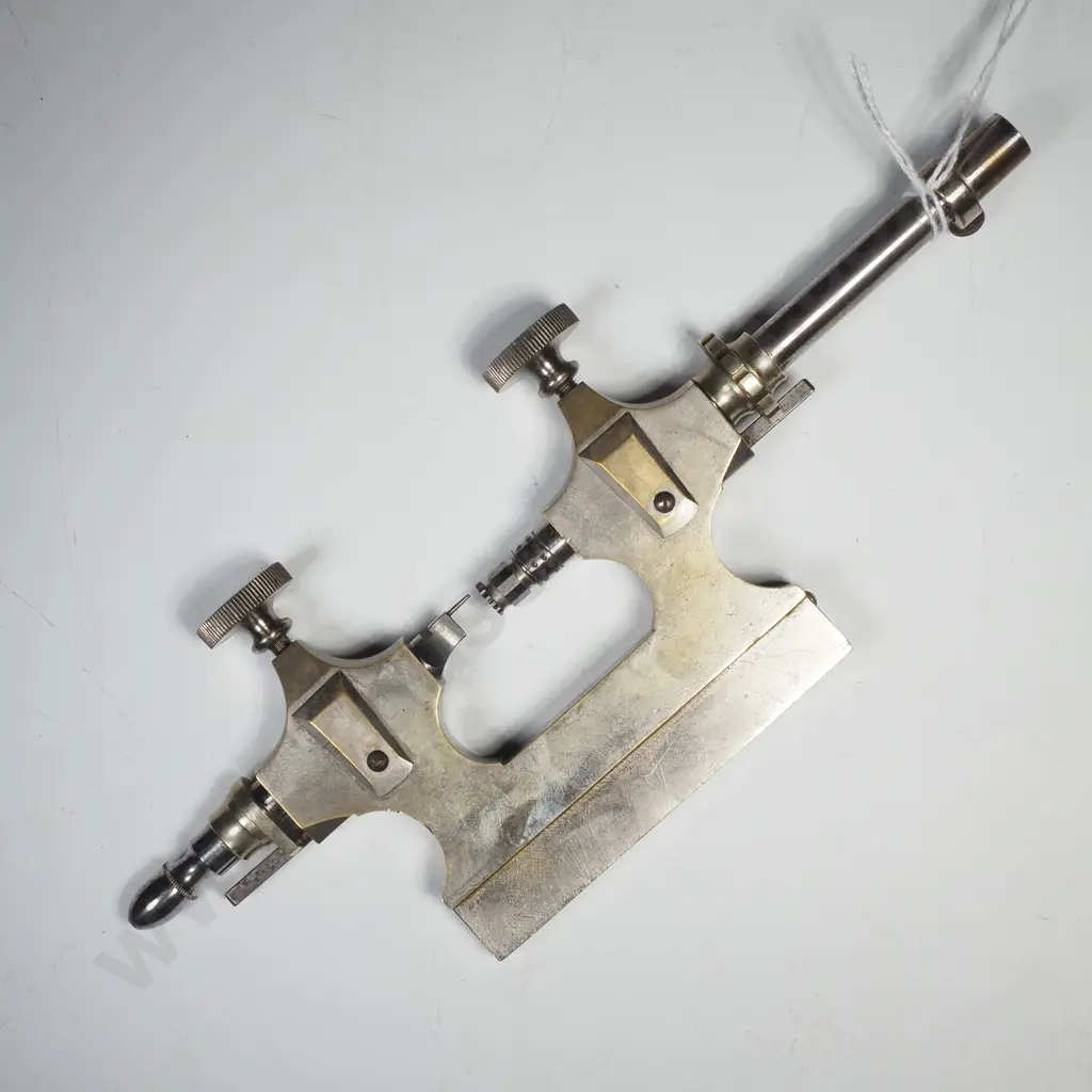 Antique Watchmaker's Tool or Pivot Lathe Used to Polish & Finish the Pivots on Watch Gears & Balance Staffs Image 1++