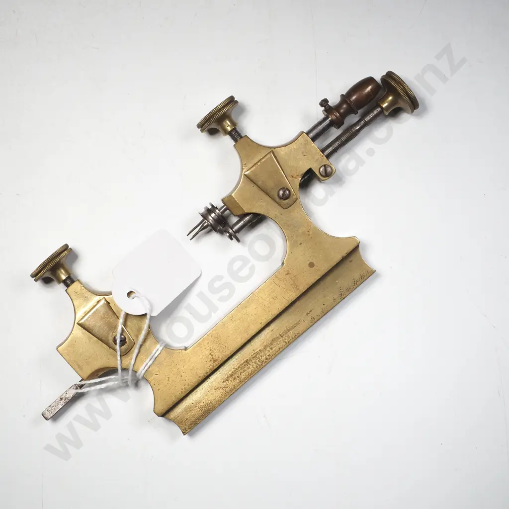 Antique Brass Jacot Tool or Miniature Lathe & Burnishing Instrument Image 1++
