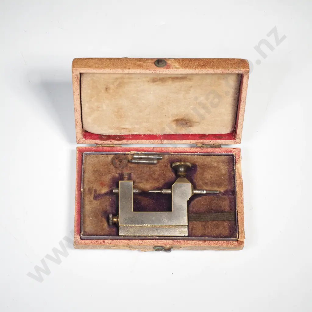 Antique Watchmaker's Tool Housed in a Fitted Case Image 1++